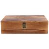 PRETYZOOM Small Coffee Wooden Jewelry Box Decorative Storage Organizer