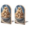 Pretzel Dough Pictures Book Ends Decorative Bookend