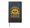 Princess Pumpkin of the Patch Matching Family Girl Halloween Hardcover Journal, Black