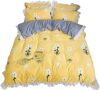 Printed 4-Piece Winter Thick Double-Sided Warm Duvet Cover Flannel Bed Sheet Pillowcase – Soft 100% (B Full)