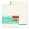 Printer Paper - 50 Sheets, A4 Premium Ivory Certificate Paper, 8.5" x 11" (216 x 280 mm), 32lb Bond/120 gsm Stationery Paper – Great for Copy, Printing, Certificate, Laser/Inkjet Printer Suitable