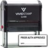 Prior Auth Approved Date Self-Inking Rubber Stamp | Referrals, Results & Orders Rubber Stamps (Black Ink) - Q-400