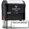 Prior Auth Required + Prior Auth Approved Combo Self-Inking Rubber Stamp | Medical Rubber Stamps (Black Ink) - Q-200