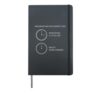 Procrastination Warps Time Personality Development Quote Hardcover Journal, Black
