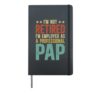 Professional Pap Grandpa Pap Grandfather Hardcover Journal, Black