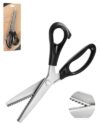 Professional Pinking Shears, 9 Inch Zig Zag Cut Fabric Sewing Shears