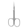 Professional Stainless Steel Cuticle Scissors for Eyebrows, Eyelashes, and Mustache - Extra Fine Curved Design(Shiny)