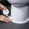 Professional Toilet Waterproof Caulk Tape Self Adhesive White Sealing Strip Easy Peel and Stick Cover Small Gaps for a Clean Finish Protect Your Bathroom from Moisture Tile Floor Wallpaper Bath Decor