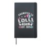 Promoted To Lolli Again Est. 2025 New Lolli Hardcover Journal, Black