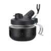 PRONA RH-US Airbrush Cleaning Pot with Holder and Filter, Glass Spray-Out Cleaning Station for Color Change Cleanup