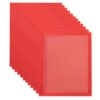 Prosheve Red Window Prong File Folders for Office School Storage，Red：12
