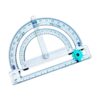 Protractor with Measurement & Round Drafting Ruler for Architects and Engineers Geometry Tool