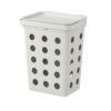 ProTuning HÅLLBAR Organic Waste Bin, 10L Capacity, Light Grey, Removable Lid, Ventilated Design, Kitchen Storage, Stackable, Round Corners