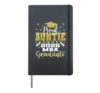 Proud Auntie of Class Of 2026 MBA Graduate Grad Family Hardcover Journal, Black