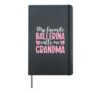 Proud Ballet Grandma Of A Ballet Dancer Grandmother Hardcover Journal, Black