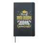 Proud bonus Grandpa of 2026 Class Master Graduate Family Hardcover Journal, Black
