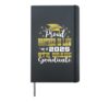Proud Brother In Law of 2025 8th Grade Graduate Grad family Hardcover Journal, Black