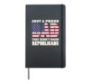 Proud Dad Didnt Raise Republican US Flag Fathers Day Patriot Hardcover Journal, Black