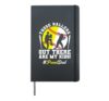 Proud Dad Of Ballers Softball Baseball Dad Hardcover Journal, Black