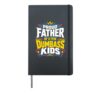 PROUD FATHER OF A FEW DUMBASS KIDS Funny Dad Hardcover Journal, Black