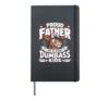 PROUD FATHER OF A FEW DUMBASS KIDS Funny Dad Hardcover Journal, Black
