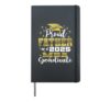 Proud Father of Class Of 2025 MBA Graduate Grad Family Hardcover Journal, Black