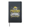 Proud Friend of 2026 Class Med school Graduate Family Hardcover Journal, Black