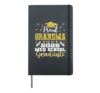 Proud Grandma of 2026 Class Med school Graduate Family Hardcover Journal, Black