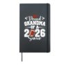Proud Grandma of A 2026 Senior Football Graduation Family Hardcover Journal, Black