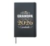 Proud Grandpa Of A Class Of 2026 Graduate Graduation Hardcover Journal, Black