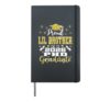 Proud Lil Brother Class Of 2026 PHD Graduate Doctorate Hardcover Journal, Black