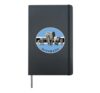 Proudly Botswana Big 5 on Botswana Flag for Wildlife Fans Hardcover Journal, Black