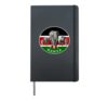 Proudly Kenya Big 5 on Kenya Flag for Wildlife Fans Hardcover Journal, Black