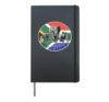 Proudly South Africa Big 5 Wildlife on South Africa Flag Hardcover Journal, Black
