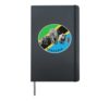 Proudly Tanzania Big 5 Wildlife on Tanzania Flag Hardcover Journal, Black