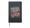 Proud New Dad It’s a Girl Hardcover Journal, Black