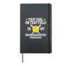 Proud Papa Of A Softball Player Papa Softball Papa Hardcover Journal, Black
