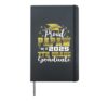 Proud Papaw of 2025 7th Grade Graduate Middle School Family Hardcover Journal, Black