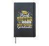 Proud Sister of 2025 Class Med school Graduate Family Grad Hardcover Journal, Black