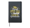 Proud Step Dad of Class Of 2025 MBA Graduate Grad Family Hardcover Journal, Black