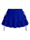 PRSFPN Women's Y2k Mini Ruffle Skirts with Shorts Cute Coquette Skort