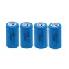 PRTGFJKL 【4Pcs】 3.7V 1200mAh 14250 Rechar Button Top Large Capacity for,LED,Mini Fans etc.