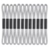 Psiriol 12 Pcs Metallic Embroidery Thread Silver Embroidery Floss