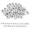 Psiriol 52 Pcs Silicone Letter Beads, A-Z Letter Beads for Keychains, 15mm