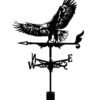 Pssopp 57cm Stainless Steel Weather Vane, Farm Scene Garden Stake (Bald
