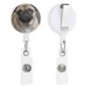 Pug Dog Sturdy Badge Reel, ID Badge Holder Clip