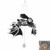 Pull-to-Move Winged Skeleton Halloween Hanging Decor