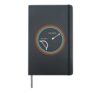 Pull Back Push Ahead Minimalist Business Owner Hardcover Journal, Black
