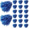 PullCrease 20 Pcs School Spirit Shakers Bulk, Cheer Pom Poms for Adults Sports Team Party Dance Football Basketball Volleyball Homecoming Fan Celebration Sporting Event(Blue)