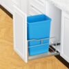 Pull Out Trash Can Under Cabinet Kit, Soft-Close Slides & Door Mount